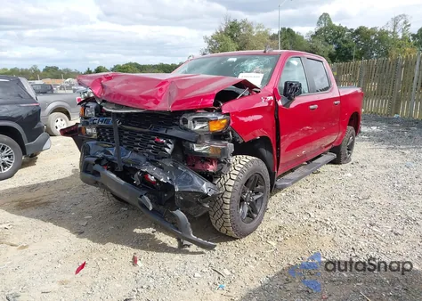 2020 Chevrolet Silverado 1500 4Wd Short Bed Custom Trail Boss z USA, uszkodzony, nr VIN 3GCPYCEF4LG252825